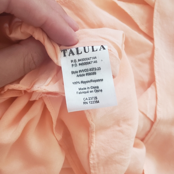 Aritzia | Talula Peach Summer Dress - Picture 4 of 5